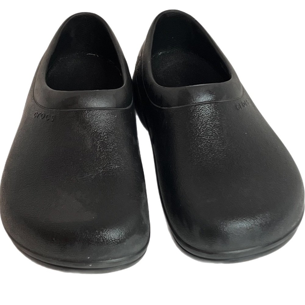 Crocs On the Clock Adult Work Clogs Black Men's Size 6 Women's Size 8